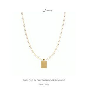 The Love Each Other More Pendant on a Chain